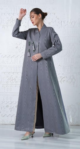 بليزر تفته ايطالي مزين بأحجار و هدب #205