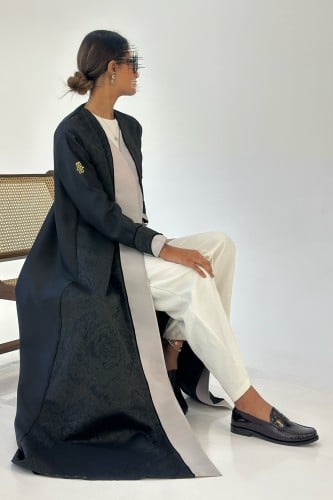 عباية تفته هندي اسود - تسليم فوري #703