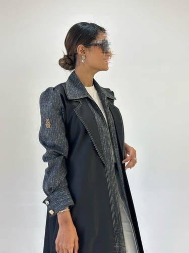 عباية تفته وقميص لنن متصل - #704