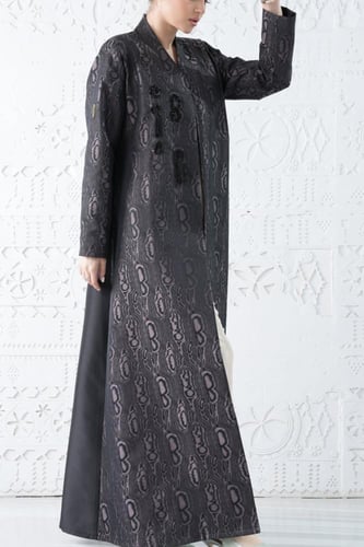 بليزر تفته ايطالي مزين بأحجار و هدب #205