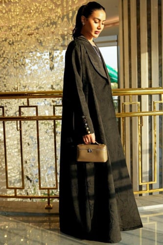 تسليم فوري - تفته هندي مع فستان منفصل “ عبايه خريف...