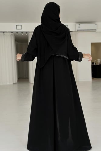 عباية كريب كوري باطراف غرزه #760