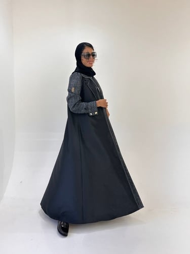 عباية تفته وقميص لنن متصل - #704