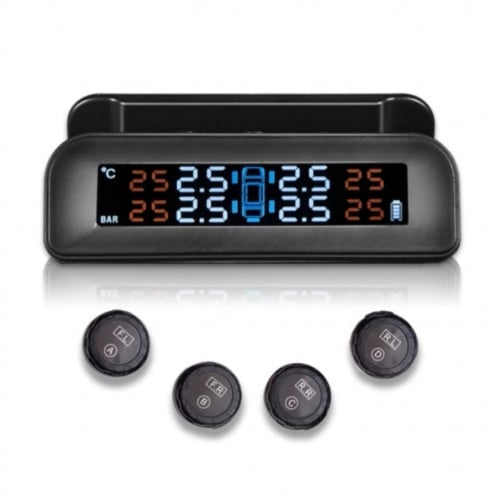 جهاز مراقبة ضغط الإطارات تثبيت على القزاز مع 4 حسا...