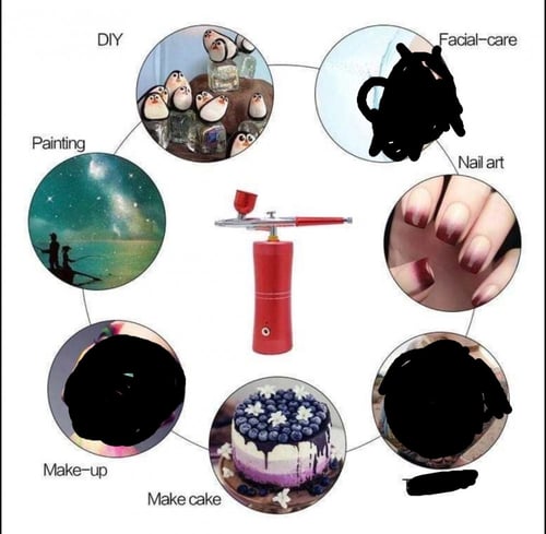 بخاخة تلوين ( اير بروش ) المتوفر اللون الأسود