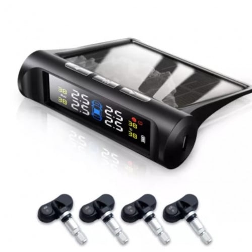 جهاز مراقبة ضغط الإطارات تثبيت على الطبلون مع 4 حس...