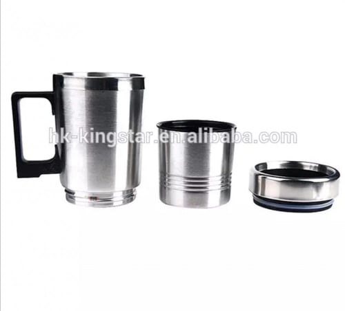 كوب استيل لغلي الماء للسيارة 330مل