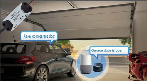 جهاز تحويل باب الكراج إلى باب ذكي