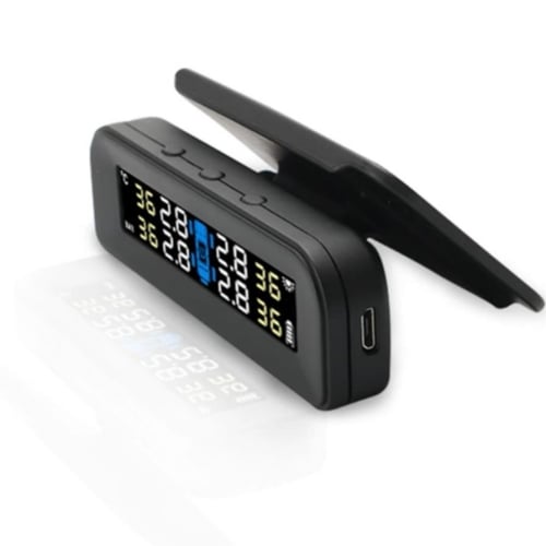 جهاز مراقبة ضغط الإطارات تثبيت على القزاز مع 4 حسا...