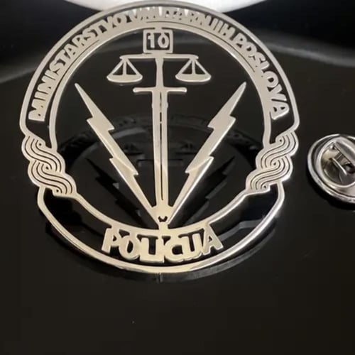 بروش معدني حسب الطلب (كبير)