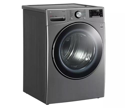 RH18U8EVCW مجفف LG ذو عاكس مزدوج سعة 18 كجم، مع مس...