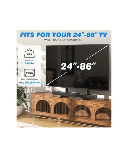 حامل تلفزيون سطح الطاولة الحديث HMD-1519 حجم شاشة...