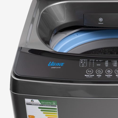 أوجين غسالة أوتوماتيك ,تعبئة علوية ,16 كغ ,فضي - U...