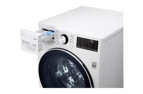 غسالة اتوماتيك ال جى امامية 15 كيلو تنشيف 100% ابي...
