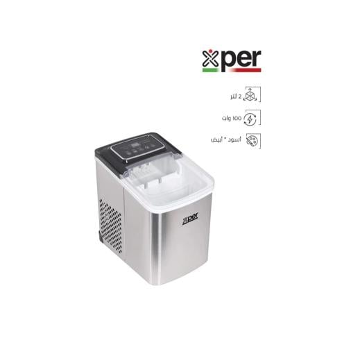 صانع الثلج Xper، 100 واط، 2 لترات، مع شاشة، فولاذ...