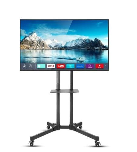 جودة عالية حامل أرضي للتلفزيون مع عربة تلفزيون دوا...