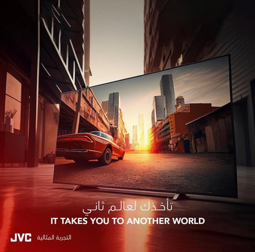 شاشة جي في سي 85بوصة QLED هيرتز 144-HDR10جوجل تي ف...