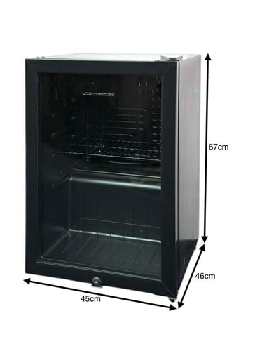 ثلاجة باب واحد زجاج جستنغ هاوس 72لتر - JSSW-85