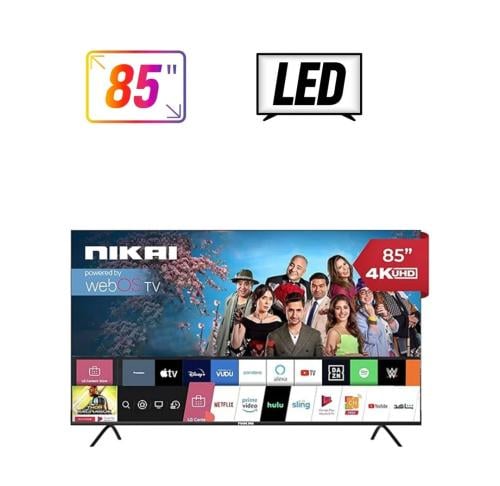 شاشة نيكاي 85 بوصة سمارت 4K نظام ويب اس NIK85MEU4S...