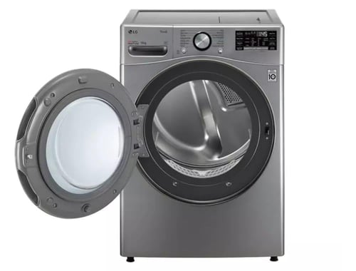 RH18U8EVCW مجفف LG ذو عاكس مزدوج سعة 18 كجم، مع مس...