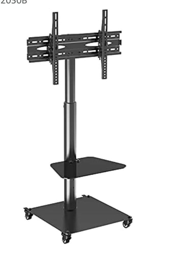 حامل تلفزيون احترافي من الستيل برف قابل للتعديل لا...