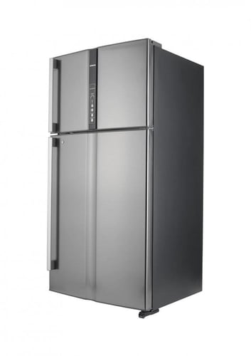 هيتاشي ثلاجة بابين بفريزر علوي 24.8 قدم مكعب - 700...