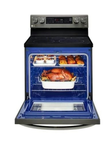 فرن ال جي كهرباء سراميك مقلاة هوائية 6.3 قدم مكعب...