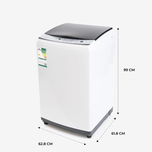 أوجين غسالة أوتوماتيك ,تعبئة علوية ,8 كغ ,أبيض - U...