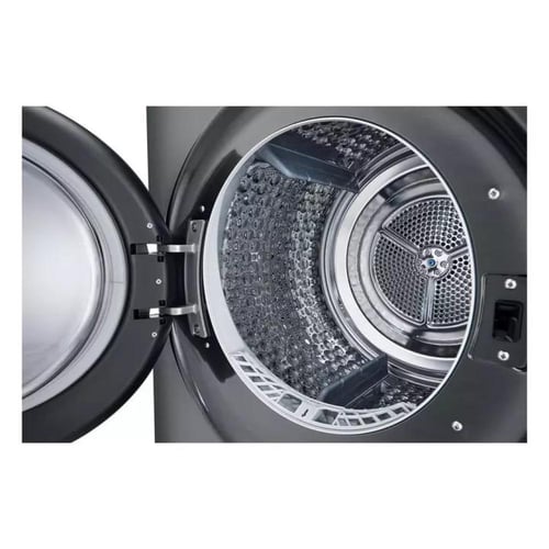 غسالة اتوماتيك ال جى دورين 13 كيلو اسود تنشيف 10 ك...