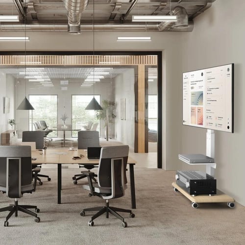 عربة محمولة قابلة لتعديل الارتفاع VESA 400 للتلفزي...