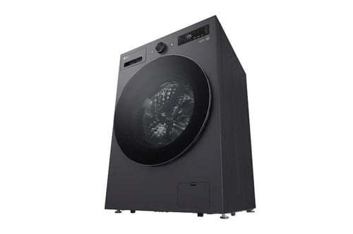 غسالة LG فتحة امامية 15 كيلو تنشيف 80% رمادي غامق...