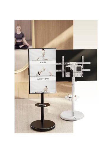 حمود، حامل تلفزيون متنقل أرضي متين يناسب أجهزة الت...