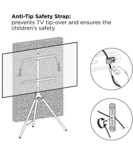 حامل ثلاثي القوائم للتلفزيون من هامود، حامل تلفزيو...