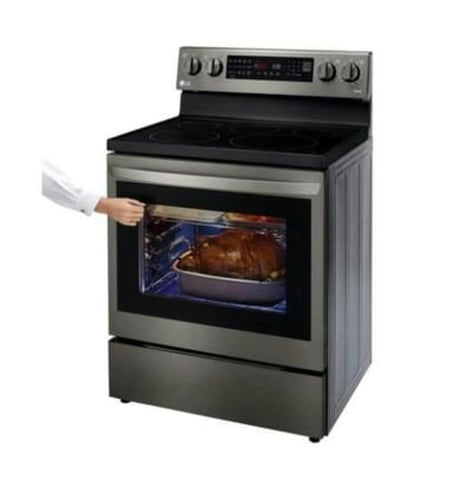 فرن ال جي كهرباء سراميك مقلاة هوائية 6.3 قدم مكعب...