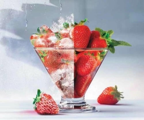 ثلاجة جنرال جولدي 490 لتر - 16.9 قدم بابين استيل ب...