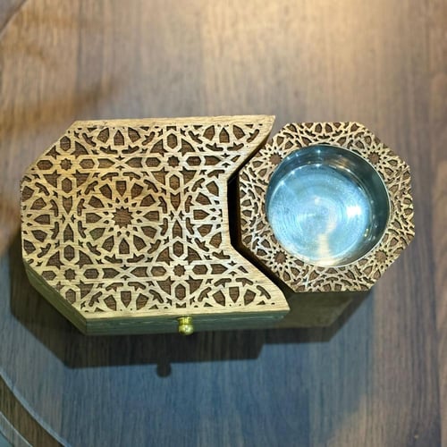 طقم مبخره خشبيه مزخرفه