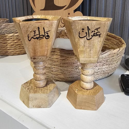 مباخر كبيره خشب هندي مع حفر