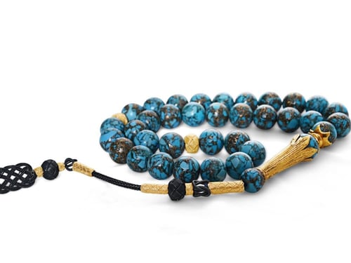 سبحة حجر الفيروز النيشابوري