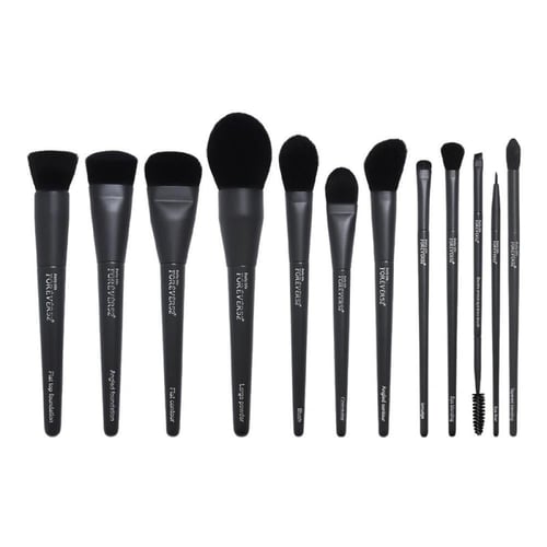 حقيبة فرش مكياج فائقة النعومة 12قطعة من فورايفر52