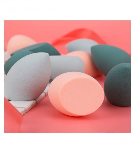 طقم اسفنجة مكياج من او تو او ازرق فاتح 4 قطع