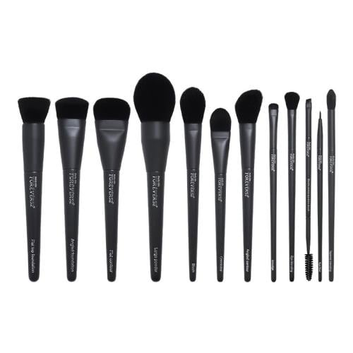 حقيبة فرش مكياج فائقة النعومة 12قطعة من فورايفر52