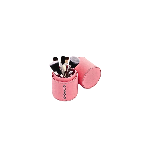 مجموعة فرش مكياج من او تو او مكون من 10 فرش زهري