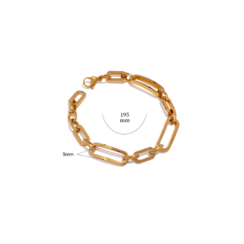 Chain Bracelet in 18K Gold Plated