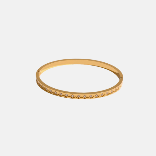 Bangle Bracelet in 18K Gold Plated