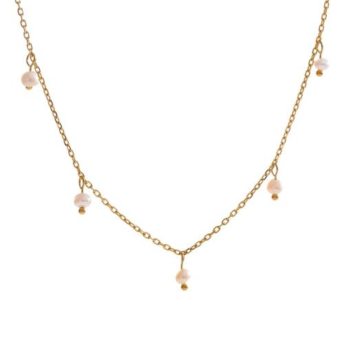 Zircon Necklace in 18k Gold Plated