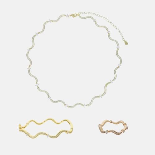 Waves Set in 18K Gold Plated