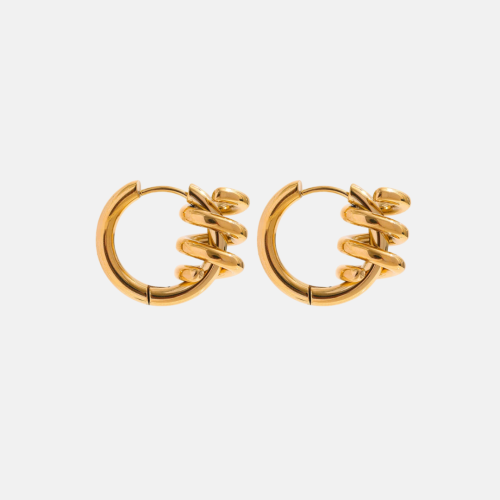 Hoop Earrings in 18K Gold Plated