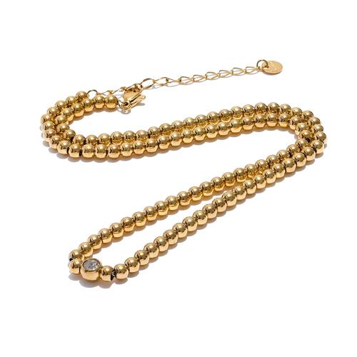Zircon Necklace in 18k Gold Plated