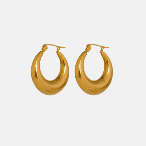 Hoop Earrings in 18K Gold Plated