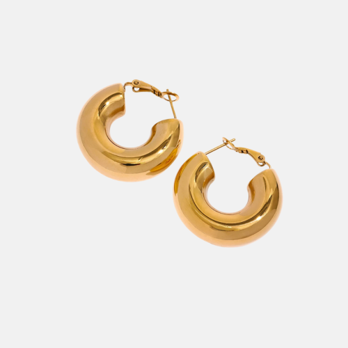Hoop Earrings in 18K Gold Plated